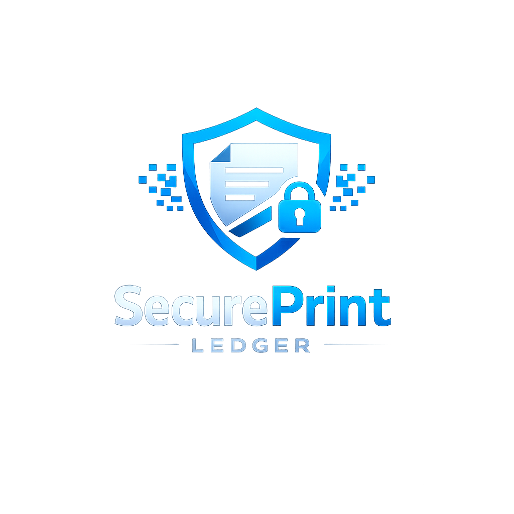 SecurePrint Ledger logo